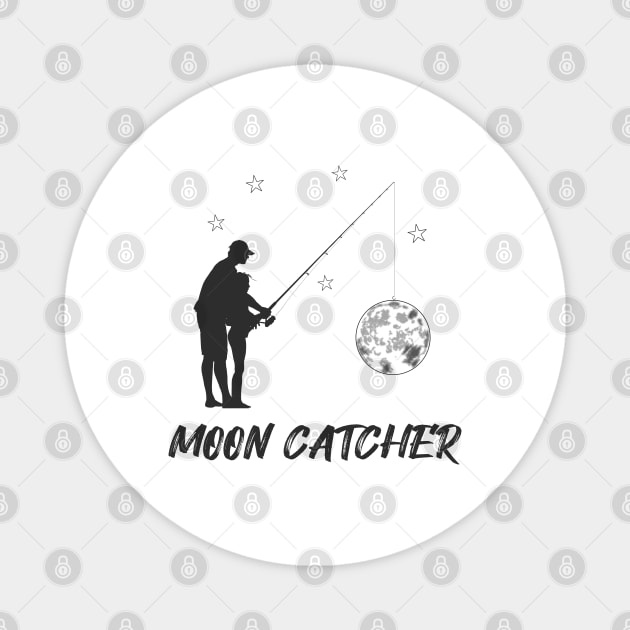 MOON CATCHER Magnet by Tees4Chill